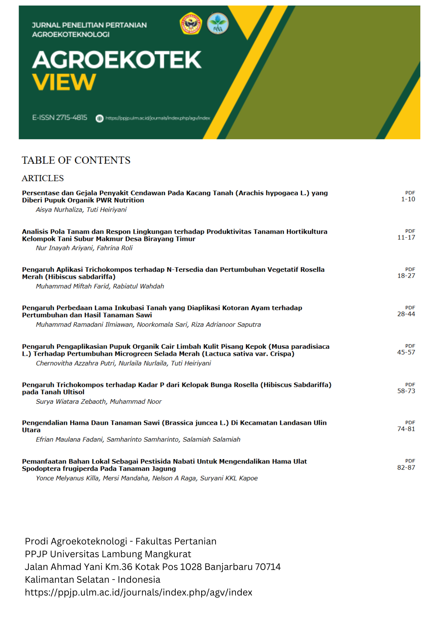 Cover Page