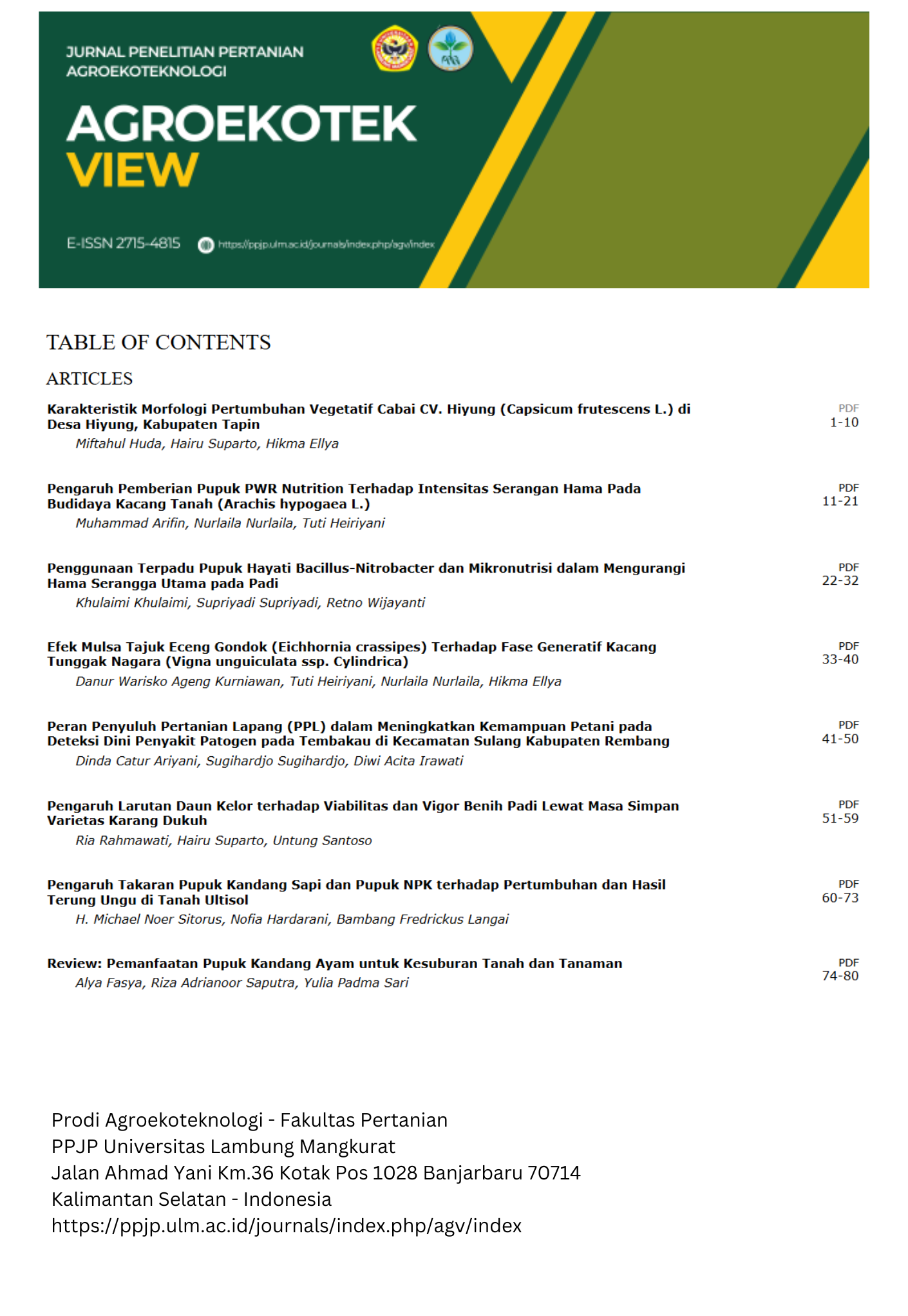 Cover Page