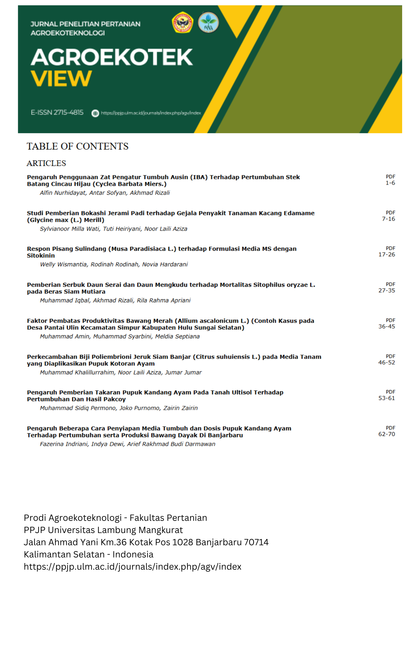 Cover Page