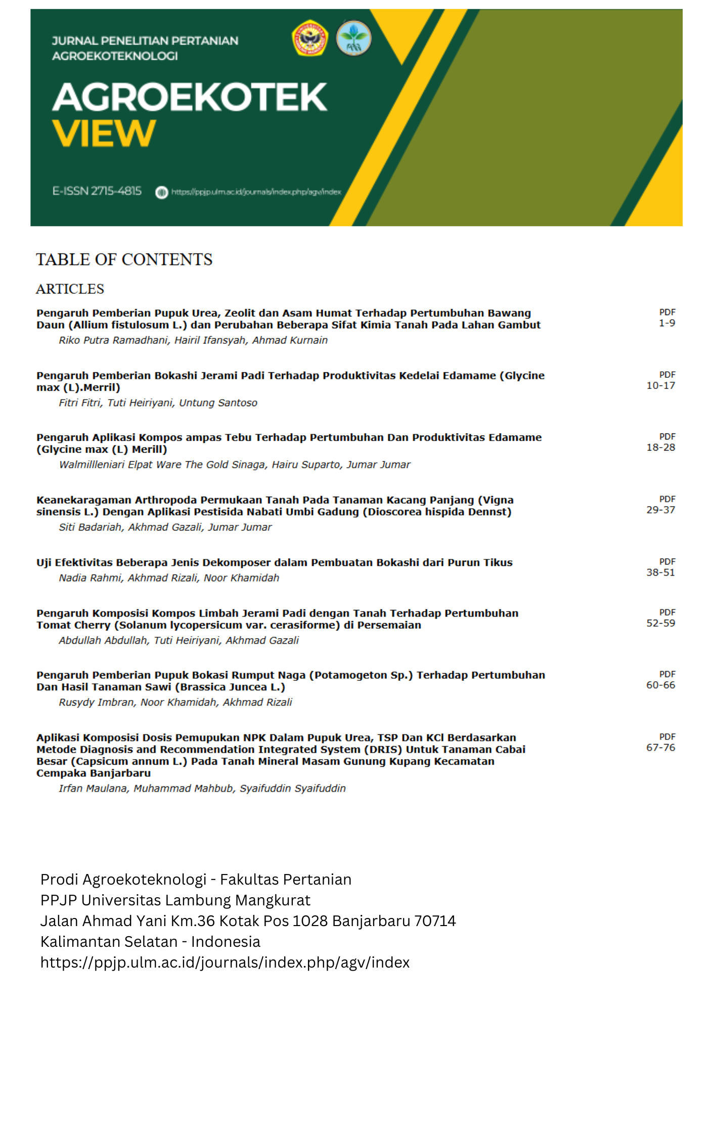Cover Page