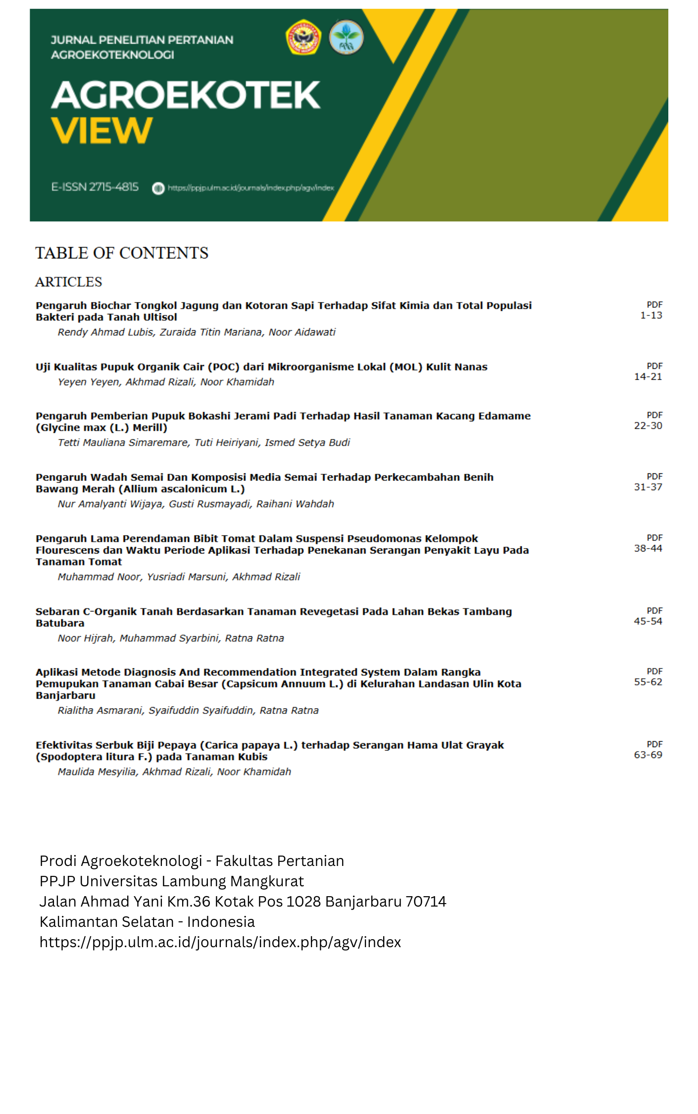 Cover Page