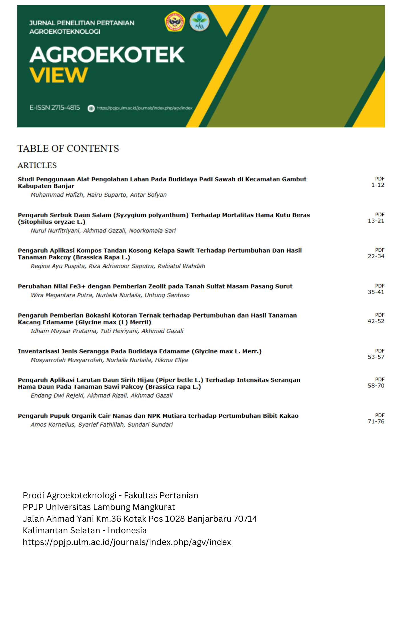Cover Page